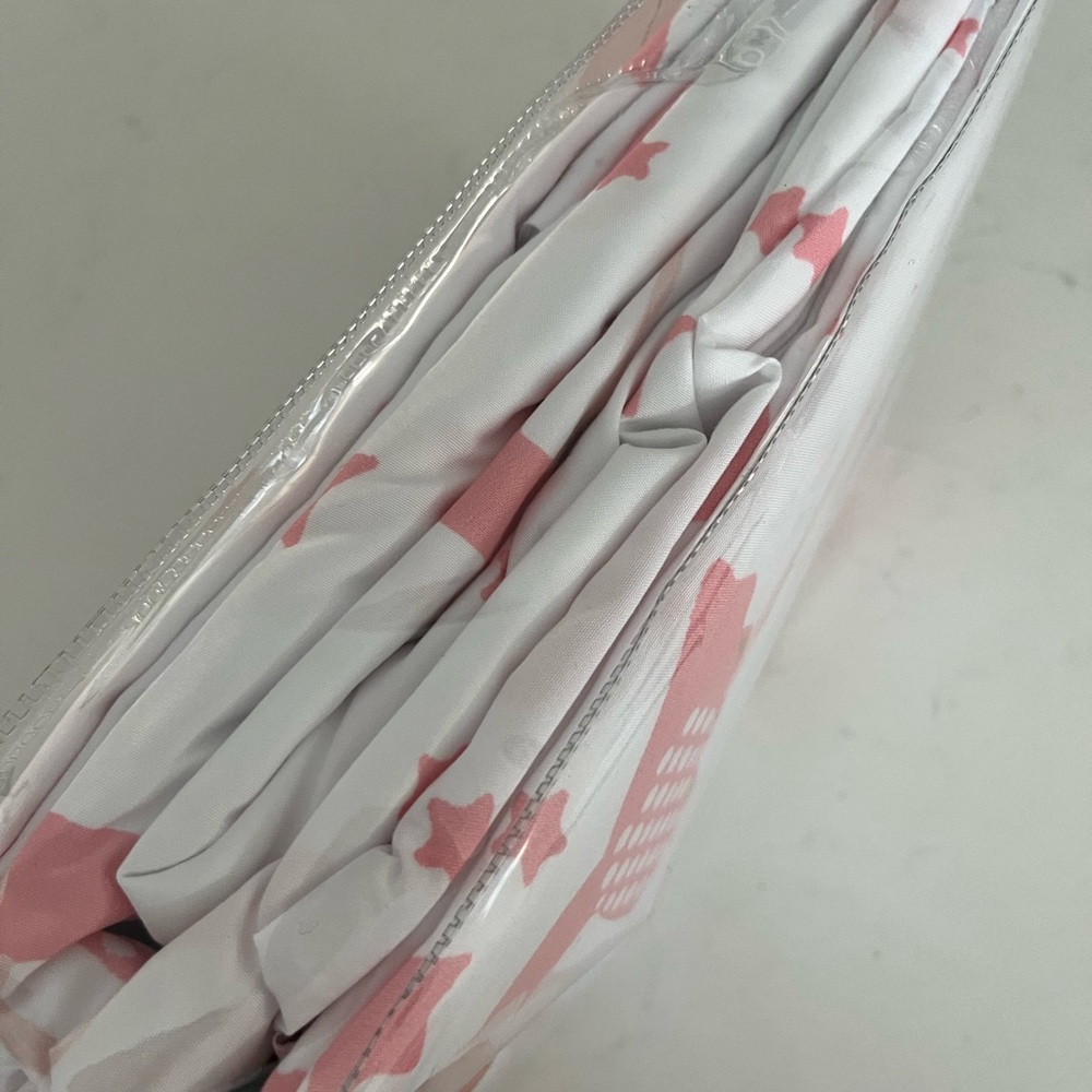 NEW!! Kids Pink and White Ballerina Twin Sheet Set